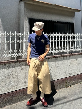 「アイテム（ローファー）」を使った、らいさん（メンズ・165cm）の夏コーディネート