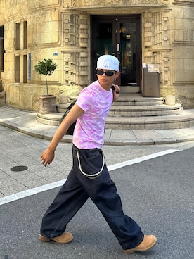「アイテム（ブーツ）」を使った、らいさん（メンズ・165cm）の夏コーディネート