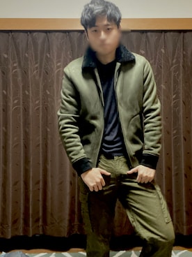 「AZUL（アズール）のアイテム（ジャケット/アウター）」を使った、KAITOさん（メンズ・176cm）の冬コーディネート