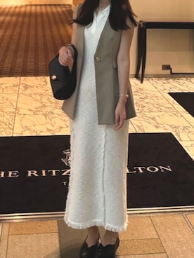 「ete（エテ）のアイテム」を使った、桜都さん（レディース・166cm）の夏コーディネート