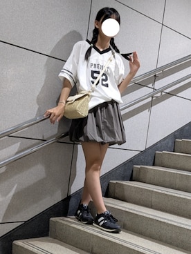 「バルーンスカート」｜chocolateさん（レディース・160cm）の夏コーディネート