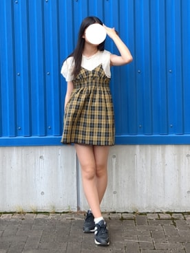 「アイテム（チーク）」を使った、chocolateさん（レディース・162cm）の秋コーディネート