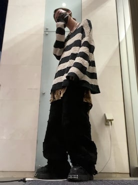 カ マ ノさん（メンズ・183cm）の冬コーディネート