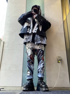 カ マ ノさん（メンズ・183cm）の冬コーディネート