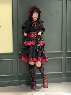 「アイテム（手袋）」を使った、ぁゅゅさん（レディース・154cm）の秋コーディネート