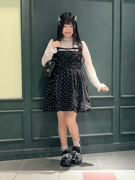「アイテム（チュニック）」を使った、ぁゅゅさん（レディース・154cm）の秋コーディネート
