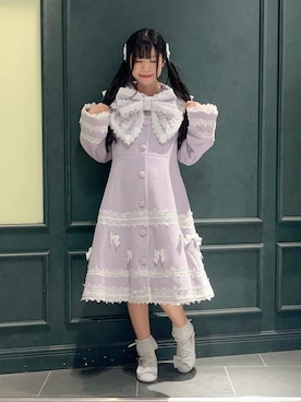 「アイテム（ダッフルコート）」を使った、ぁゅゅさん（レディース・154cm）の秋コーディネート