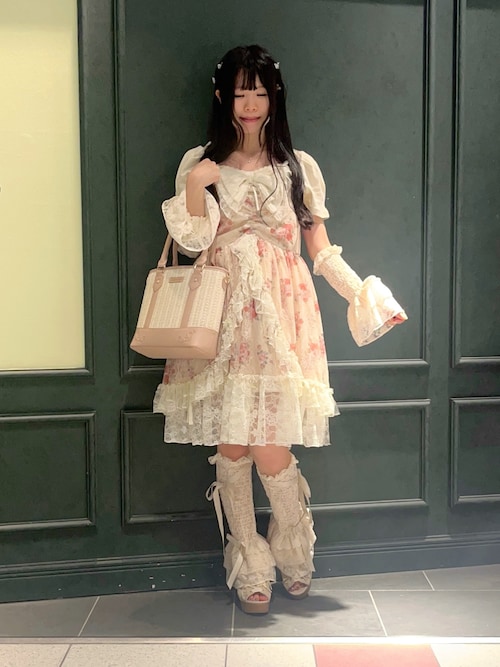 レーシービッグリボンキャミ（キャミソール）｜axes femme