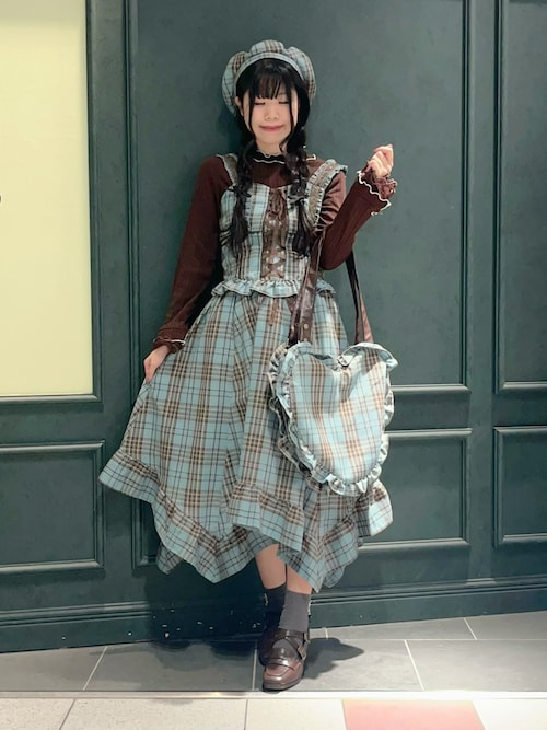 タータンチェックリボンベレー