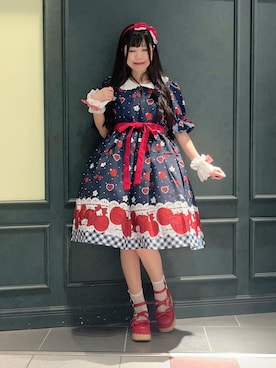 「アイテム（チャーム）」を使った、ぁゅゅさん（レディース・154cm）の夏コーディネート