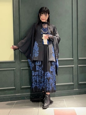 「アイテム（チャーム）」を使った、ぁゅゅさん（レディース・154cm）の夏コーディネート