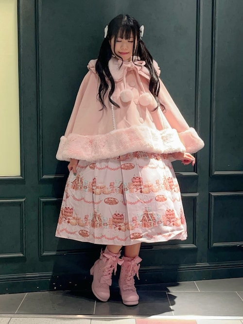 axes femme kawaii お菓子の家柄ワンピース お菓子の家柄ワンピース（ワンピース）｜axes femme kawaii