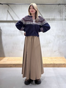 「アイテム（カーディガン/ボレロ）」を使った、Miyunさん（レディース・156cm・20代）の冬コーディネート