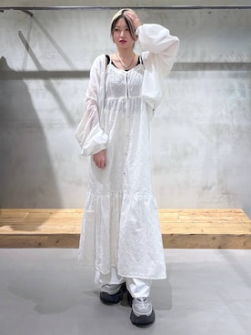 「PAGEBOY（ページボーイ）のアイテム（スラックス）」を使った、Miyunさん（レディース・156cm）の春コーディネート