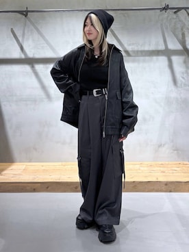 「アイテム（ブルゾン）」を使った、Miyunさん（レディース・157cm・20代）の秋コーディネート