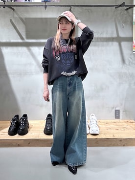「PAGEBOY（ページボーイ）のアイテム（帽子）」を使った、Miyunさん（骨格ウェーブ・レディース・156cm）の春コーディネート