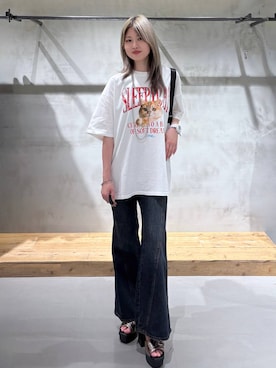「アイテム（ブーツ、その他）」を使った、Miyunさん（レディース・157cm）の夏コーディネート