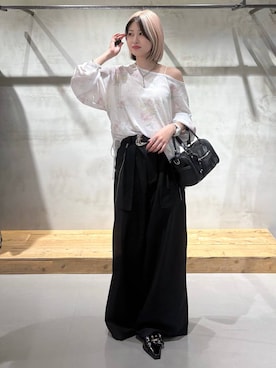 「PAGEBOY（ページボーイ）のアイテム（その他パンツ）」を使った、Miyunさん（レディース・156cm）の夏コーディネート