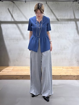 「アイテム（スウェットパンツ）」を使った、Miyunさん（レディース・157cm・20代）の夏コーディネート