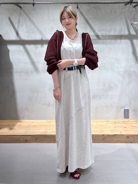 「PAGEBOY（ページボーイ）のモードバックルベルト3（ベルト）」を使った、Miyunさん（レディース・157cm・20代）の夏コーディネート