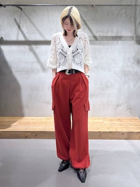 「PAGEBOY（ページボーイ）のアイテム（パンツ）」を使った、Miyunさん（レディース・156cm）の春コーディネート