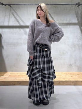 「アイテム（ボディバッグ/ウエストポーチ）」を使った、Miyunさん（レディース・156cm）の秋コーディネート