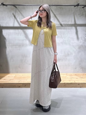「PAGEBOY」｜「アイテム（ワンピース/ドレス）」を使った、Miyunさん（レディース・157cm）の夏コーディネート
