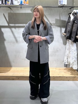 「PAGEBOY（ページボーイ）のアイテム（ジャケット/アウター）」を使った、Miyunさん（骨格ウェーブ・レディース・156cm）の春コーディネート