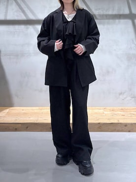 「PAGEBOY（ページボーイ）のアイテム（ジャケット/アウター）」を使った、Miyunさん（レディース・156cm）の春コーディネート