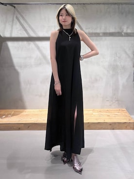 「PAGEBOY（ページボーイ）のハトメミュールサンダル（サンダル、その他）」を使った、Miyunさん（レディース・156cm）の夏コーディネート