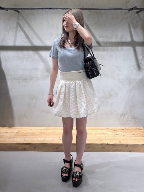 babyreturn ベイビーリターン スカート シルバー バルーン ショット セール】バルーンミニスカート（スカート）｜PAGEBOY（ページ