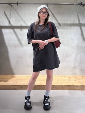 「PAGEBOY（ページボーイ）のアイテム」を使った、Miyunさん（レディース・157cm）の夏コーディネート