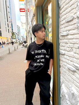 「アイテム（トップス）」を使った、Ｋさん（メンズ・181cm）の夏コーディネート