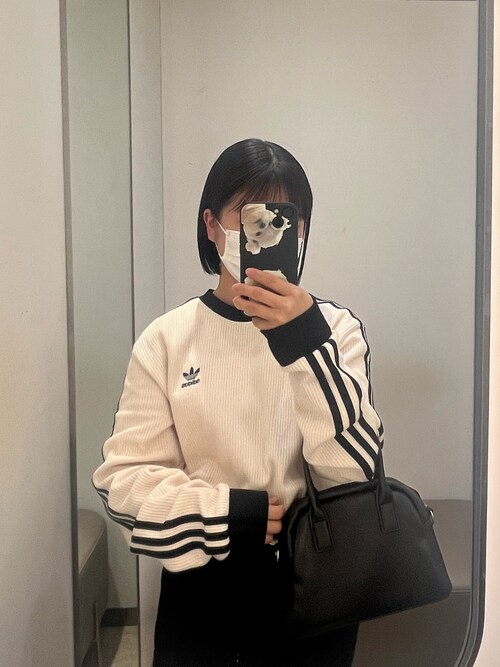新品アディカラー クラシックス ワッフル クルーネック