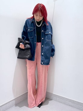 「アイテム（タンクトップ）」を使った、rikopin1209さん（レディース・153cm）の冬コーディネート