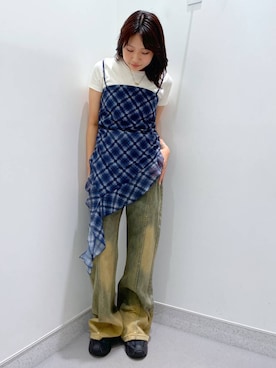 「アイテム（チュニック）」を使った、rikopin1209さん（レディース・153cm）の夏コーディネート