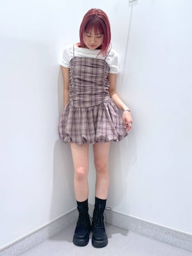 「アイテム（ワンピース/ドレス）」を使った、rikopin1209さん（レディース・153cm・20代）の春コーディネート