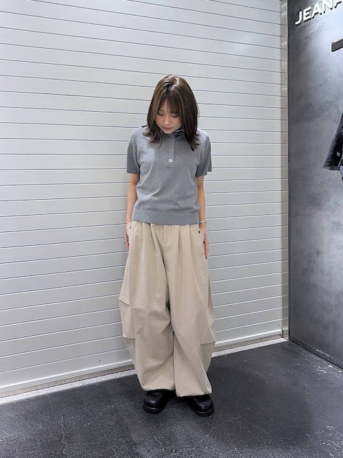 JEANASIS ミリタリータックボリュームパンツ FREE ベージュ JEANASISのパンツを使ったコーディネート(ZOZOTOWN Yahoo!店