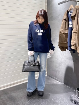「JEANASIS（ジーナシス）のアイテム（ボストンバッグ）」を使った、rikopin1209さん（レディース・153cm）の秋コーディネート