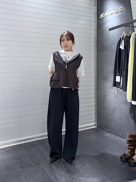 「JEANASIS（ジーナシス）のアイテム（パンツ）」を使った、rikopin1209さん（レディース・153cm）の春コーディネート