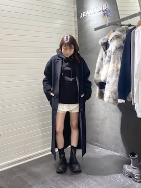 「アイテム（チェスターコート）」を使った、rikopin1209さん（レディース・153cm・20代）の秋コーディネート