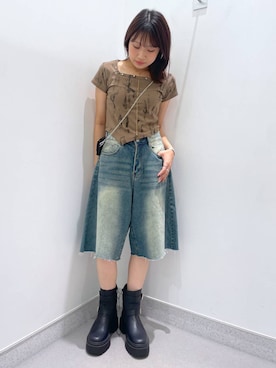 「アイテム（財布）」を使った、rikopin1209さん（レディース・153cm）の夏コーディネート