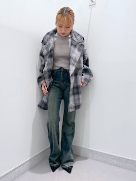 「アイテム（チェスターコート、その他）」を使った、rikopin1209さん（レディース・153cm）の秋コーディネート