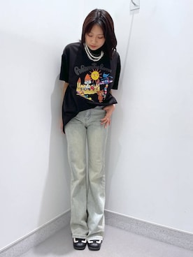 「FOREVER 21（フォーエバー トゥエンティーワン）のアイテム（パンプス）」を使った、rikopin1209さん（レディース・153cm）の夏コーディネート
