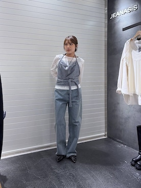 「JEANASIS（ジーナシス）のアイテム（パンプス）」を使った、rikopin1209さん（レディース・153cm）の秋コーディネート