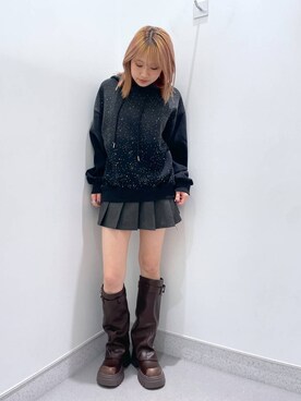 「FOREVER 21（フォーエバー トゥエンティーワン）のアイテム（パーカー）」を使った、rikopin1209さん（レディース・153cm）の秋コーディネート