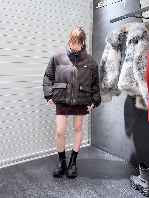 デニムフロッキースカート38 Whim Gazette（ウィム ガゼット） デニムスカート デニムフロッキー