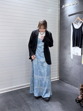 「JEANASIS（ジーナシス）のアイテム（ジャケット/アウター）」を使った、rikopin1209さん（レディース・153cm）の春コーディネート