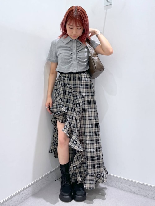 ENOF ベルベットロングスカート　新品未使用 2025年最新】enof velvet long skirtの人気アイテム - メルカリ