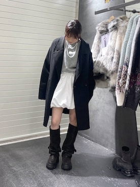 「アイテム（ピーコート）」を使った、rikopin1209さん（レディース・153cm）の秋コーディネート